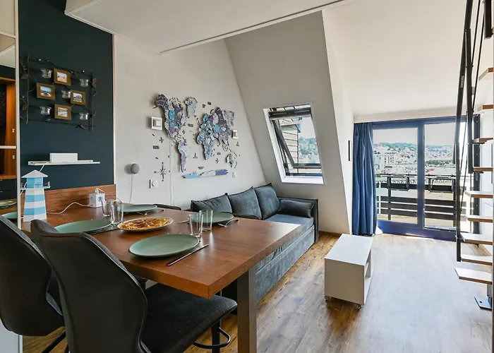 Mini-duplex Nolemma - Splendide Vue Mer, Balneo Et Parking * Deauville