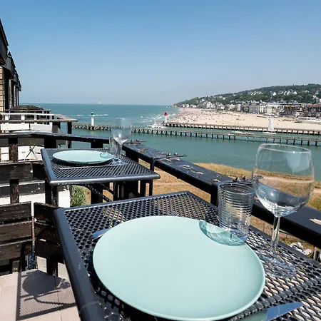 公寓 Mini-duplex Nolemma - Splendide Vue Mer, Balneo Et Parking 多维尔